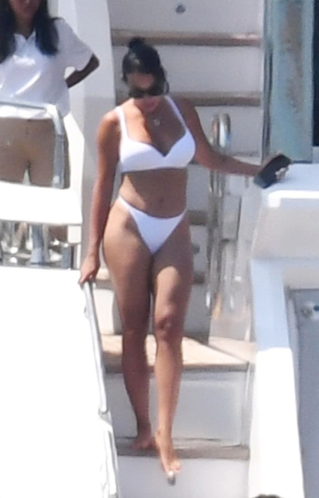 Georgina Rodriguez in a barely-there bikini on a yacht in Sardinia