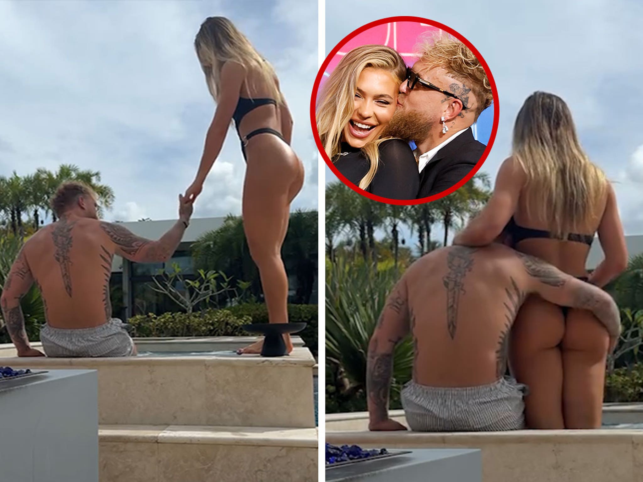 Jutta Leerdam in a cheeky black swimsuit with Jake Paul post-Olympics 2026