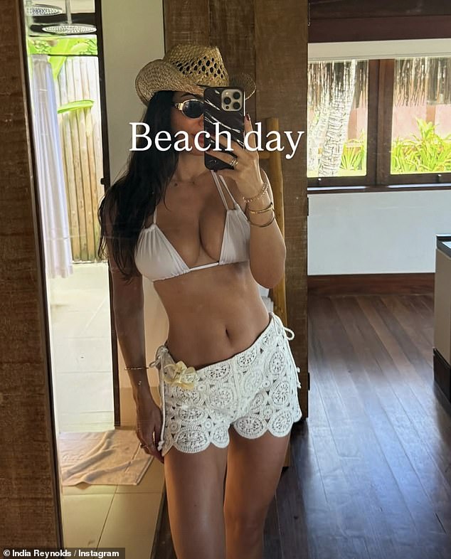Love Island's India Reynolds Shows Off Her Curves in a Cheeky Skimpy White Bikini During Sun-Soaked Brazilian Getaway!