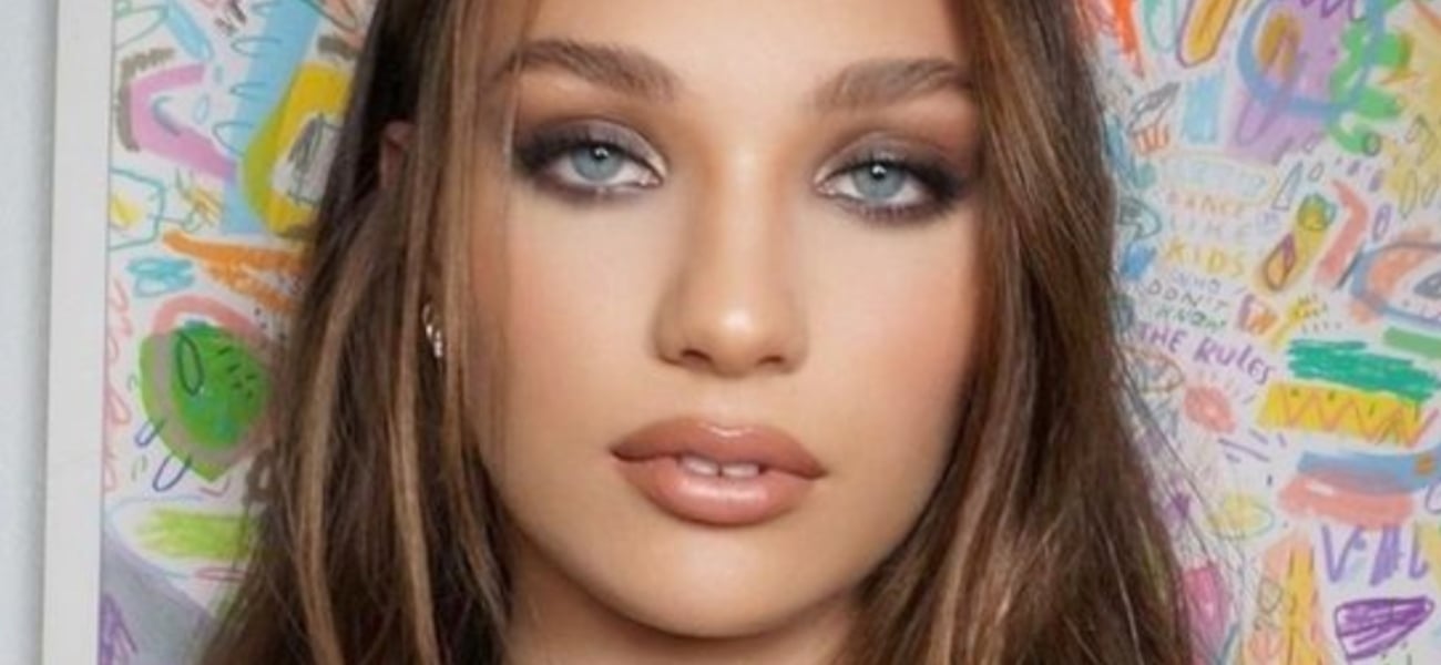 Maddie Ziegler in floral string bikini summer 2024