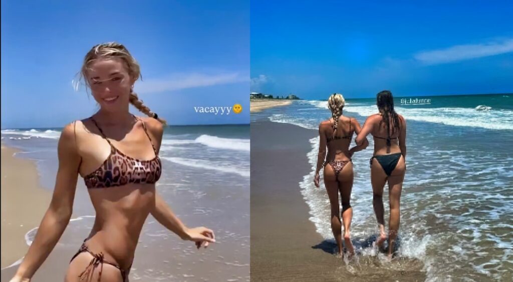 "Olivia Dunne Shows Off Cheeky Style in Wild Animal Print Bikini with Sister Julz on Epic Vacation!"