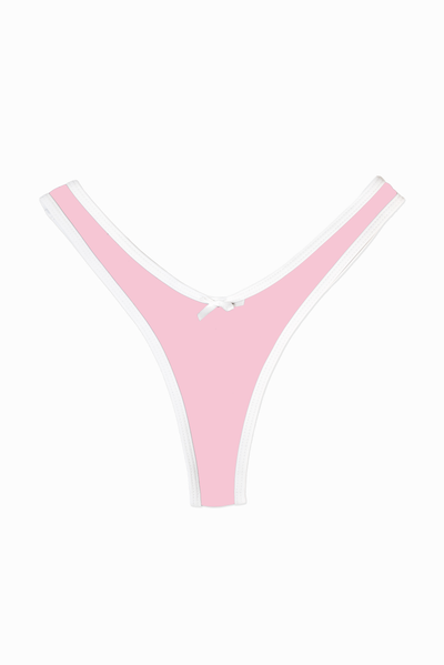 Bow Babe Contrast Bottoms - Pink