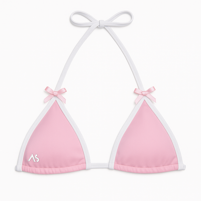 Bow Babe Contrast Top - Pink